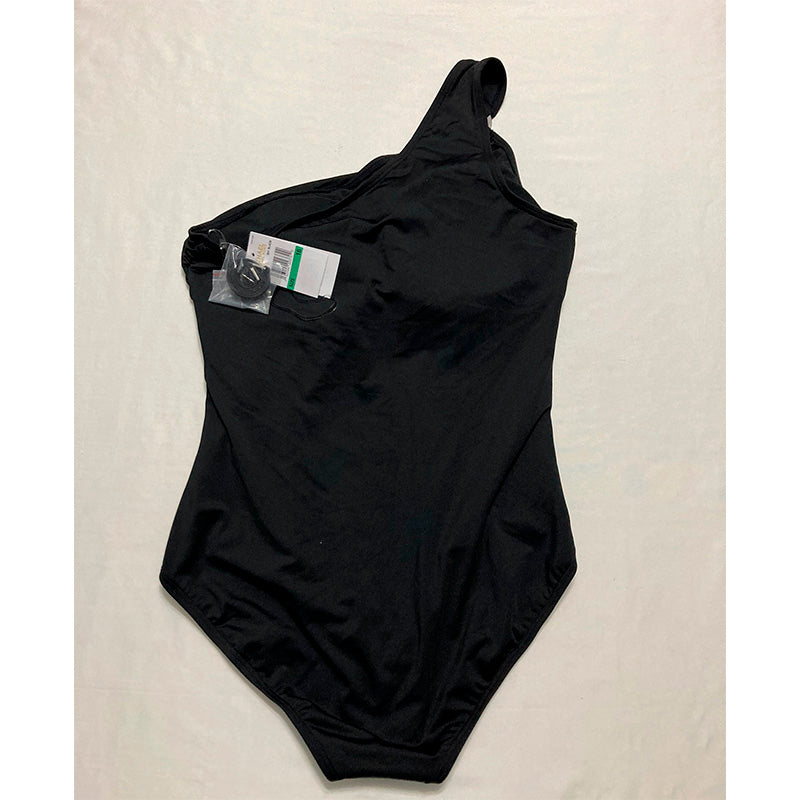 Michael Kors Standard Solid Logo Ring Shoulder One Piece Black 16