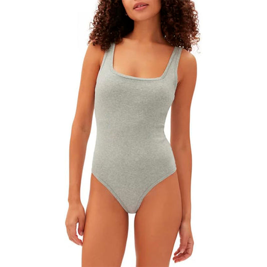 GapBody Logo Comfort Thong Bodysuit Grey XL