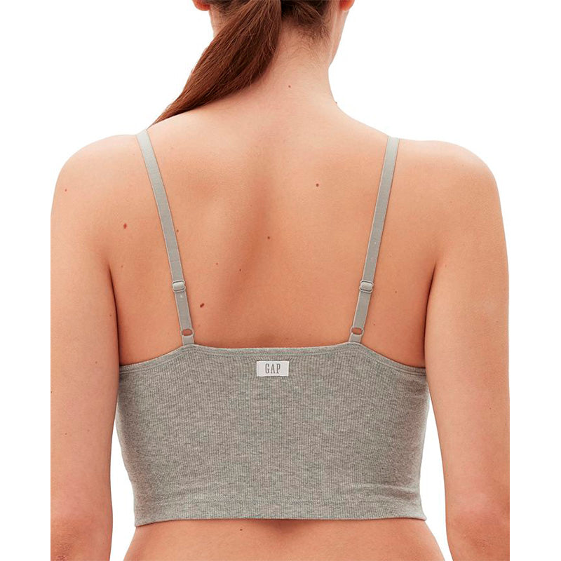 GapBody Logo Comfort Cropped Bralette Grey S