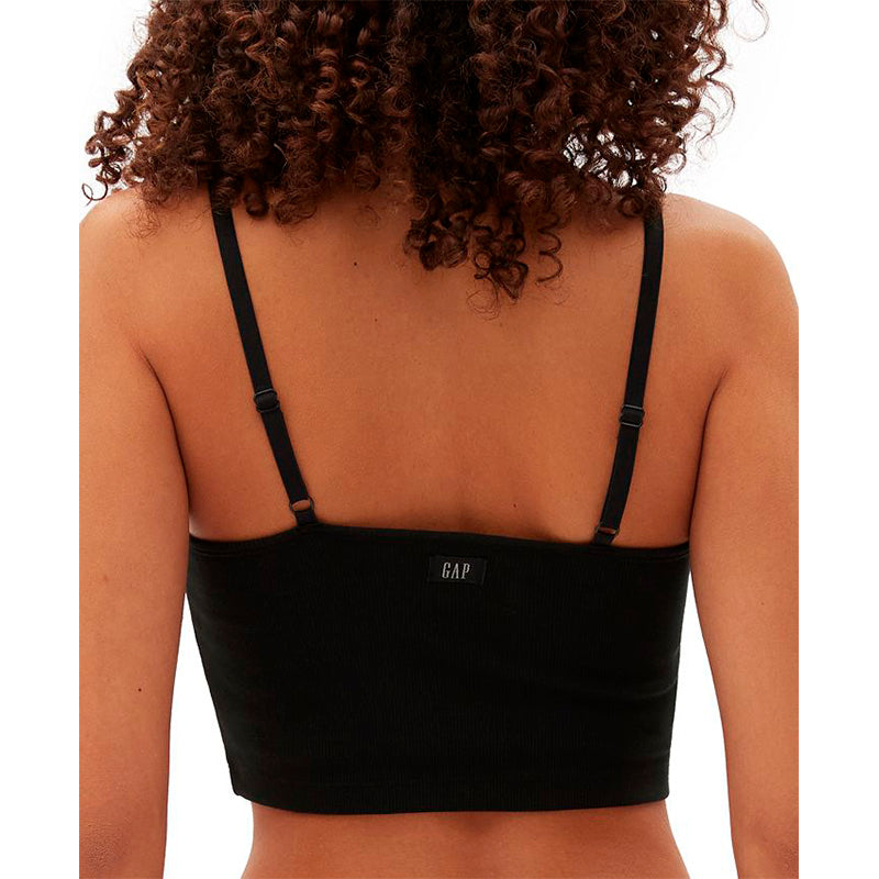 GapBody Logo Comfort Cropped Bralette Black M