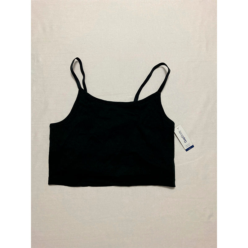 GapBody Logo Comfort Cropped Bralette Black M