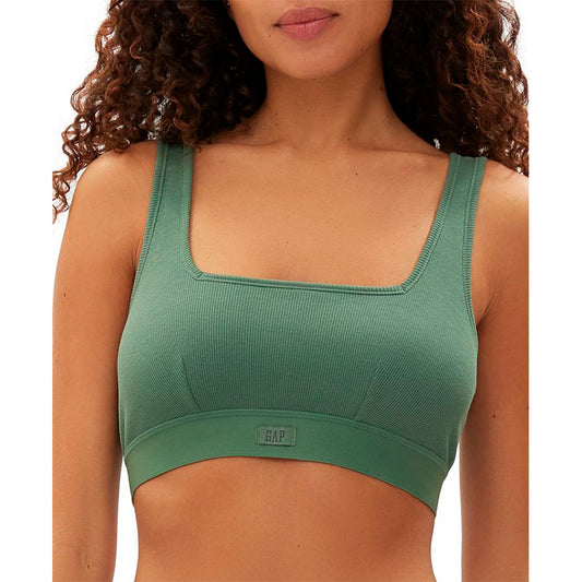 Gap Logo Comfort Square-neck Bralette Dark Forest XL