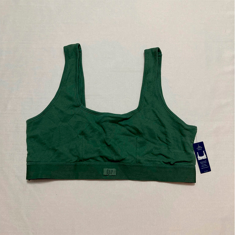 Gap Logo Comfort Square-neck Bralette Dark Forest XL