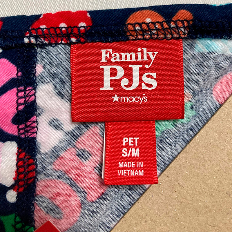 Family Pajamas Holiday Toss Cotton Pet Bandana Multicolor