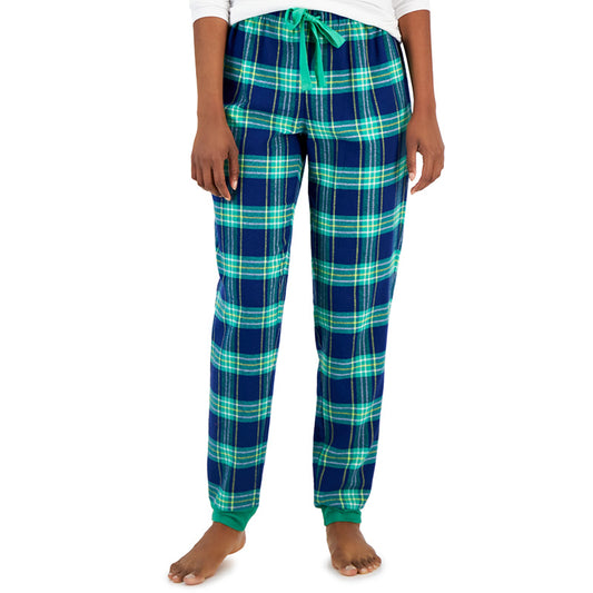 Jenni Cotton Flannel Only Pajama Pants Plaid Multicolor XS