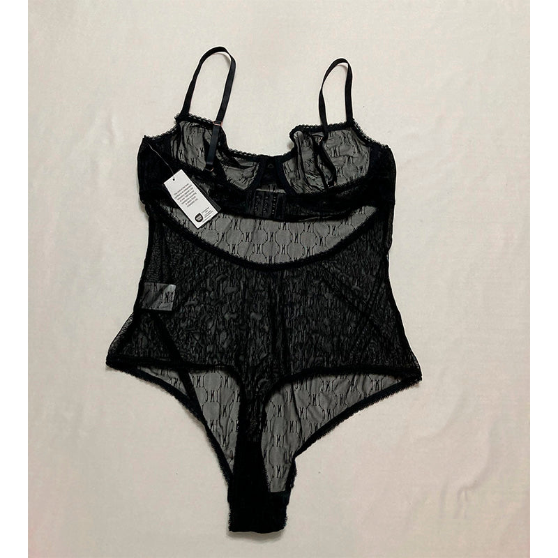 INC Lingerie Body Black Lace L