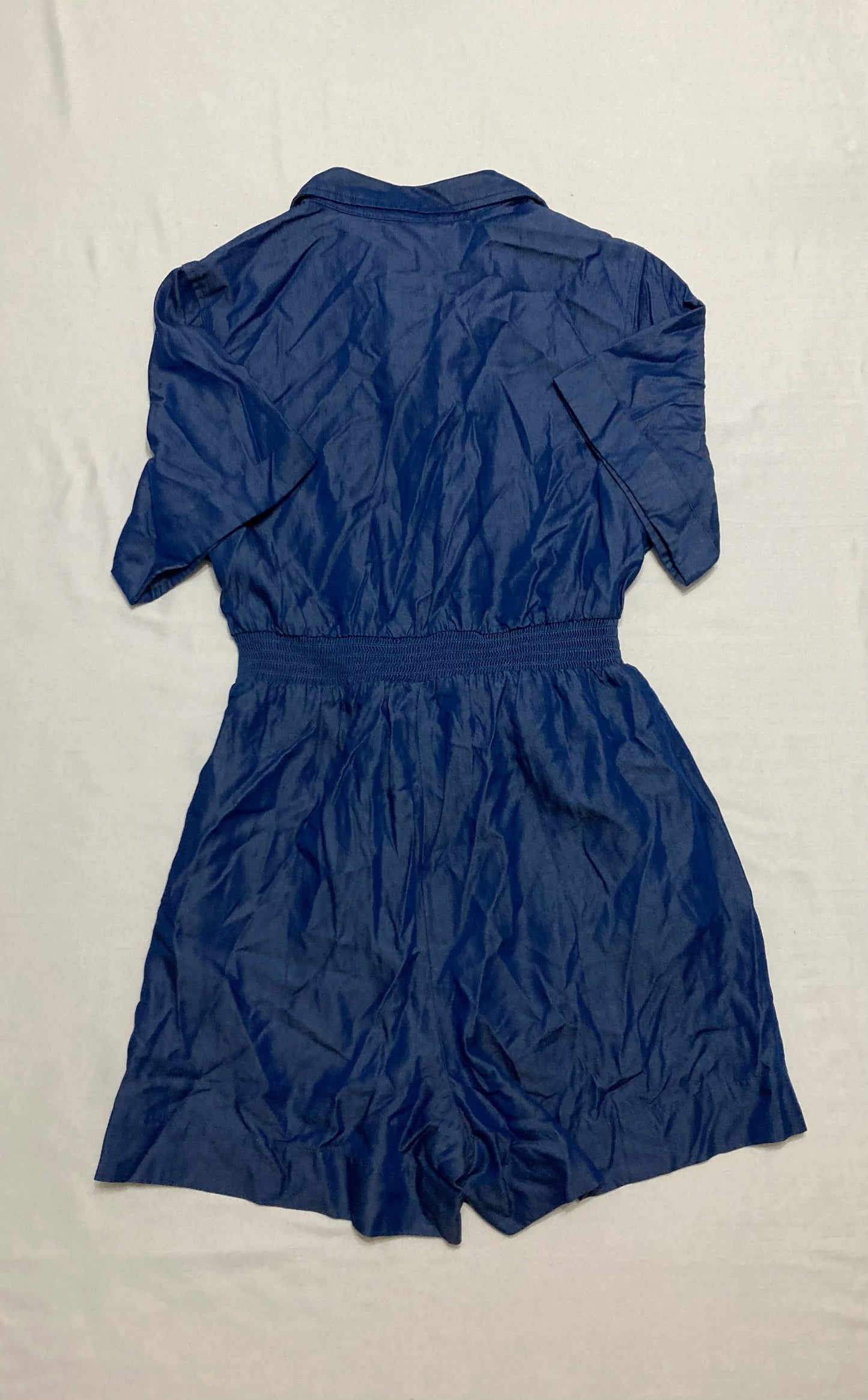 On 34TH Summer Short Sleeve Button Wash Blue M