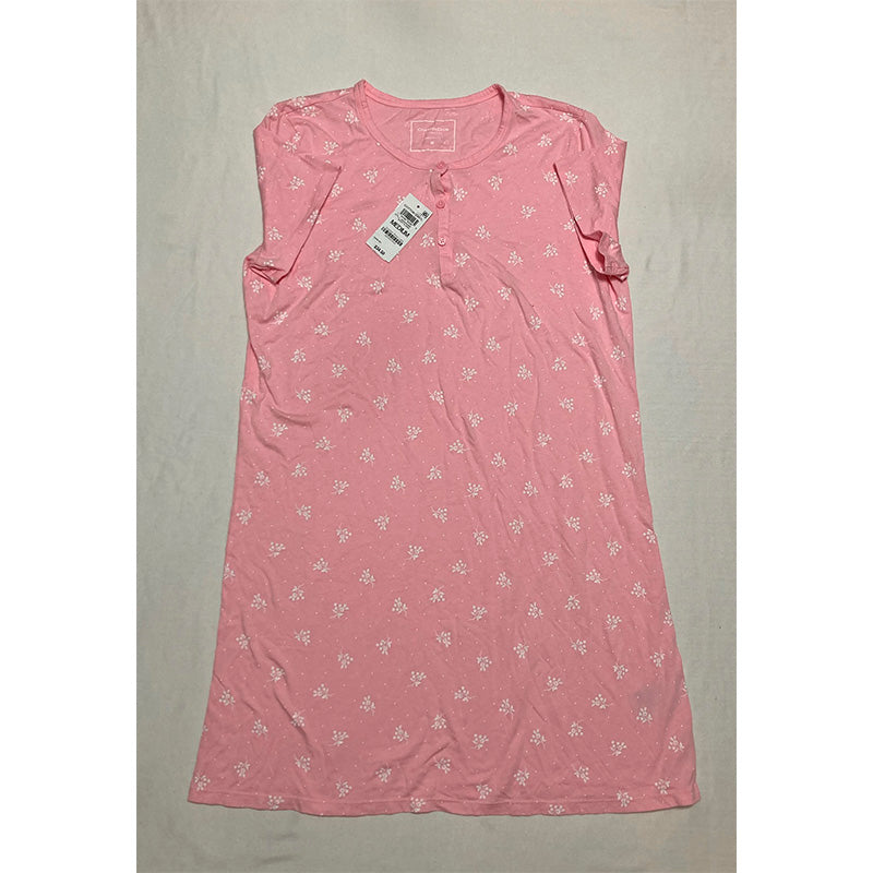Charter Club Pajama Sleepshirt Pink Floral M
