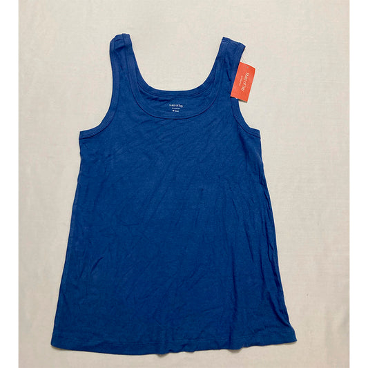 State Of Day Only Pajama Top Round Neck Blue M