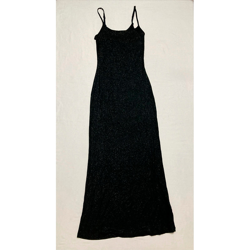 INC Dress Long Spaguetti Straps Black M