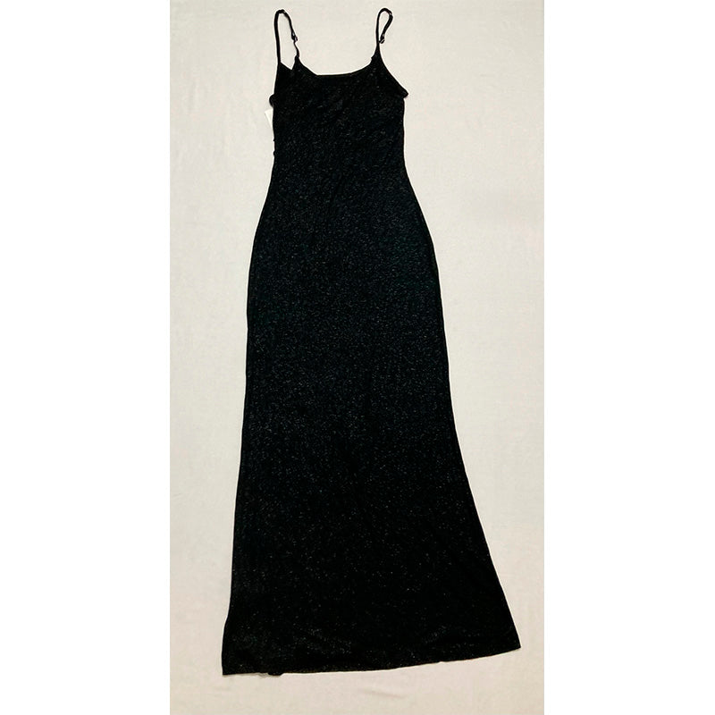 INC Dress Long Spaguetti Straps Black M