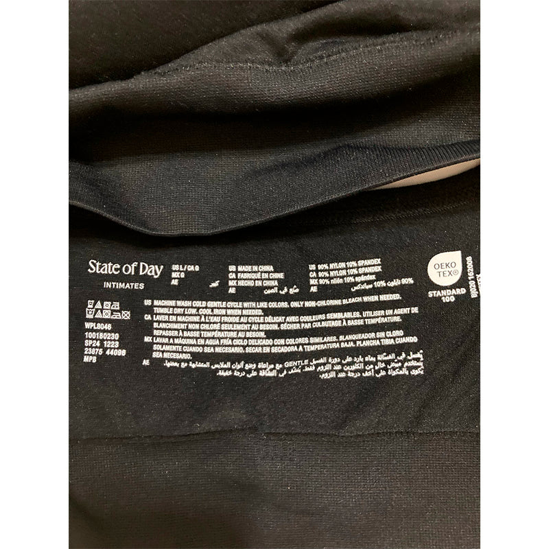 State of day Top Spaguetti Straps Black L