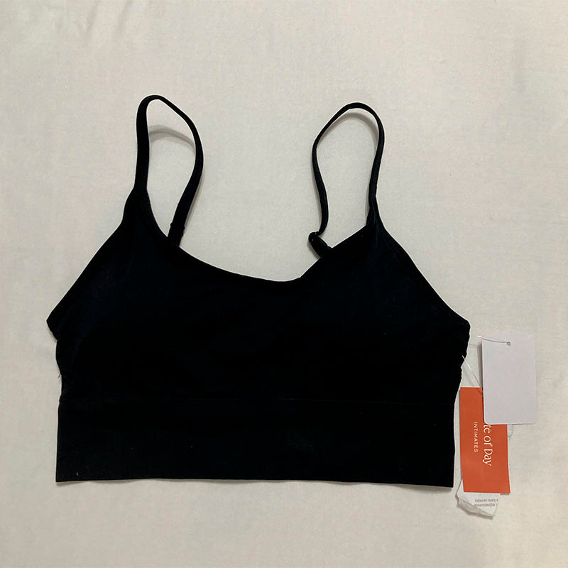 State of day Top Spaguetti Straps Black L