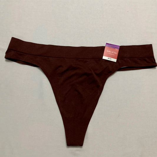 State Of Day Seamless Thong Underwear Brown 2XL
