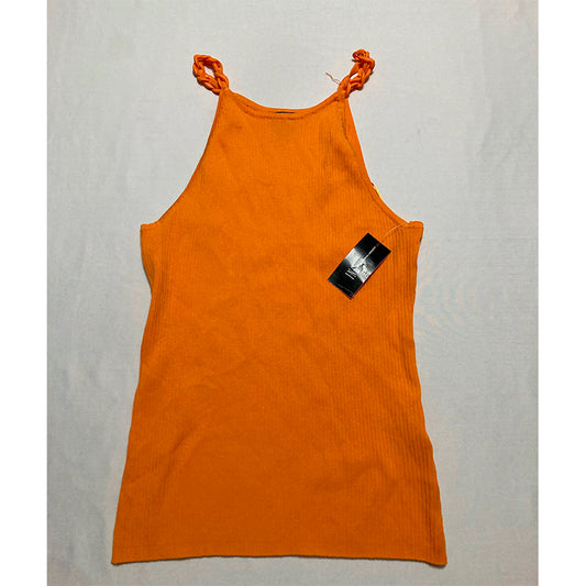 INC Top Sleveeless Round Neck Orange XL