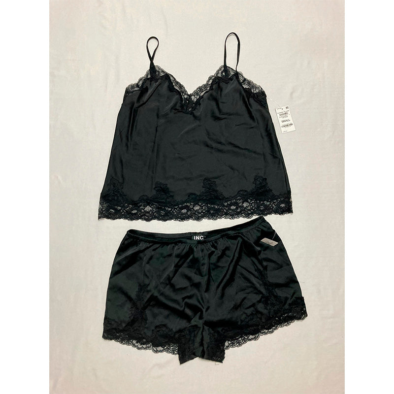 INC Pajama Set Deep Black S