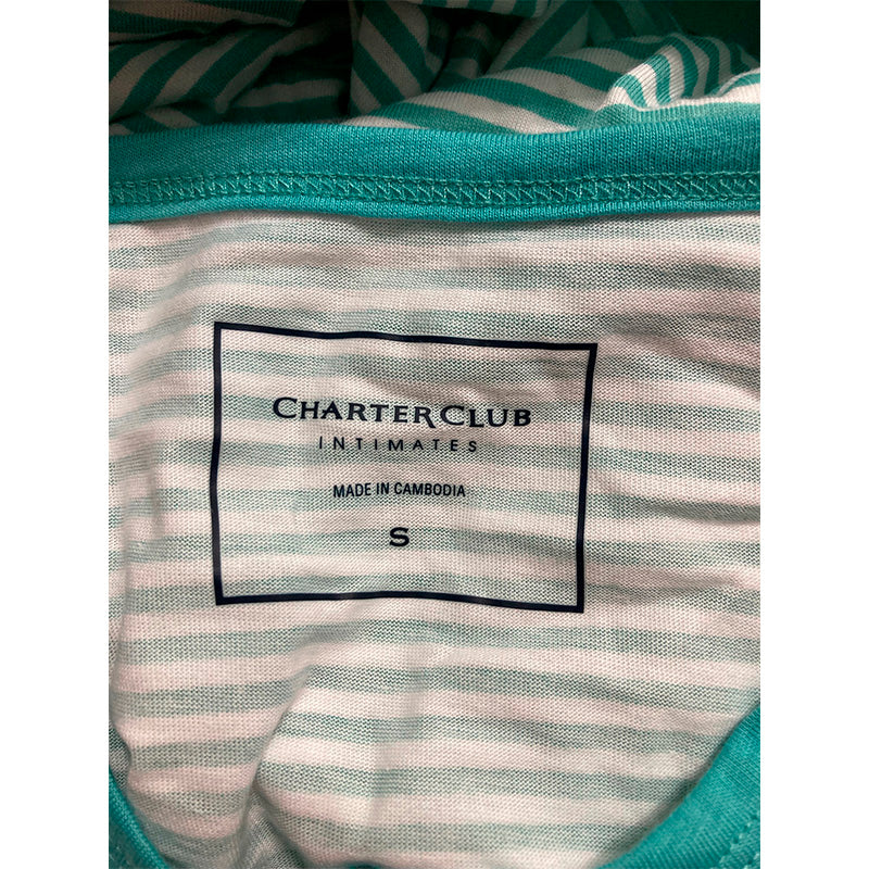 Charter Club Pajama Set Blue Striped S