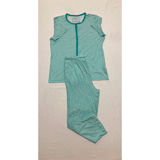 Charter Club Pajama Set Blue Striped S