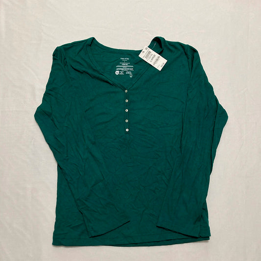 STATE OF DAY Pajama Top With Buttons Forest Biome L