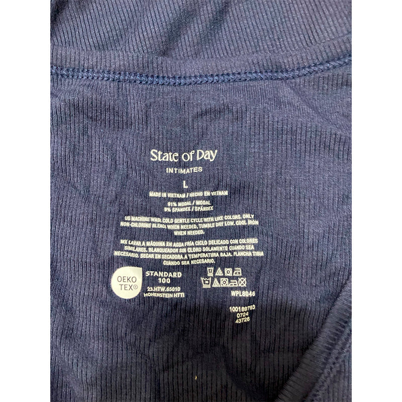 State Of Day Sleep Top Navy L