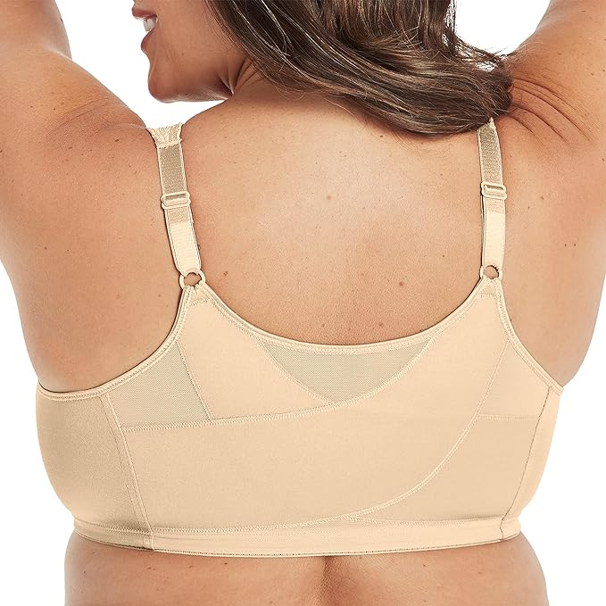 Playtex 18 Hour Front Close Wireless Bra with Back Support E525 LIGHT BEIGE 38C