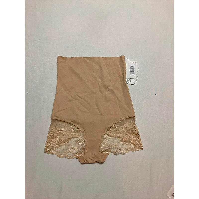Maidenform Tame Your Tummy High Waist Lace Briefs, Nude 1/Transparent Lace S
