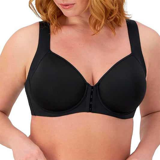 Bali One Smooth U Posture Boost w/EverSmooth Back Underwire Bra Black 36DD