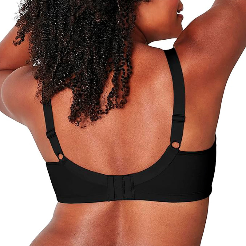 PLAYTEX Smoothing Wirefree Minimizer Bra Black 38DDD
