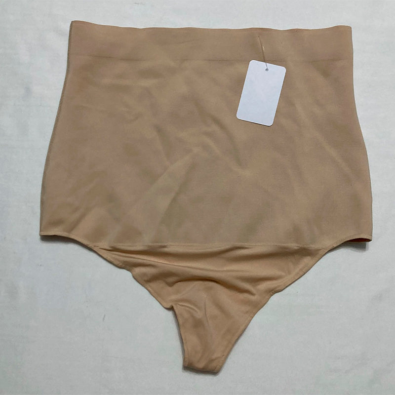 Maidenform  Shapewear Firm Control High Waist Thong Fajas with Cool Comfort Beige L