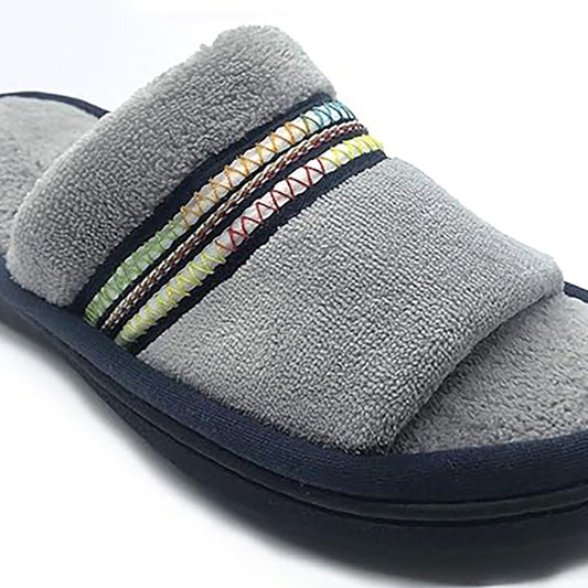 isotoner Womens Microterry Anna Slide Grey 8/9