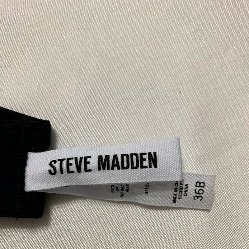 Steve Madden Demi Logo-Strap T-Shirt Bra Black 36B