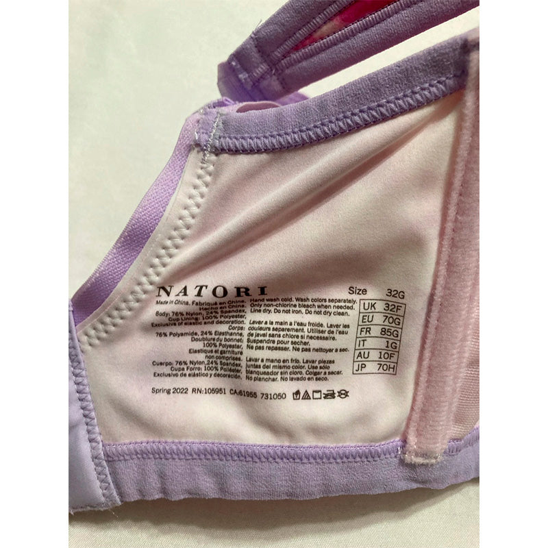 Natori Convertible Coolmax Yogi Contour High Impact Sports Bra Pink 32G