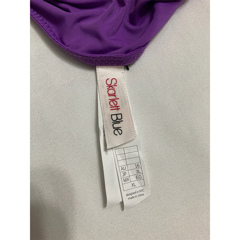 Skarlett Blue Entice Thong, Pure Purple/Cashmere XL