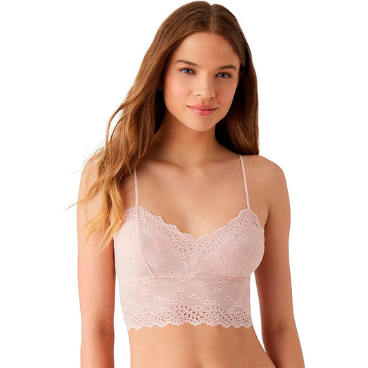 b.tempt'd by Wacoal Women's Inspired Eyelet Bralette Rose Smoke XL