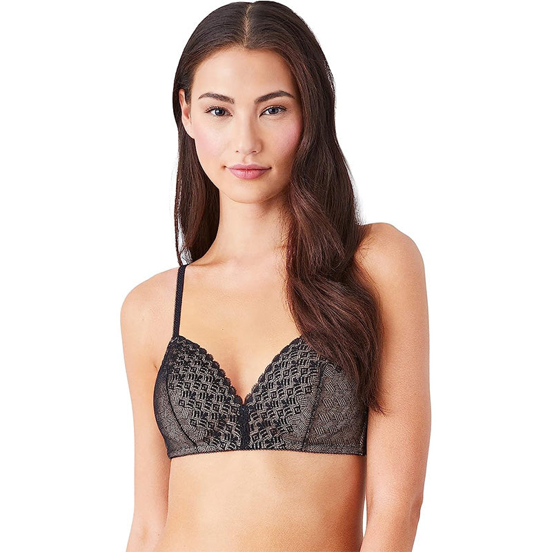 b.tempt'd Net Perfection Wirefree Contour Bra Night 36D