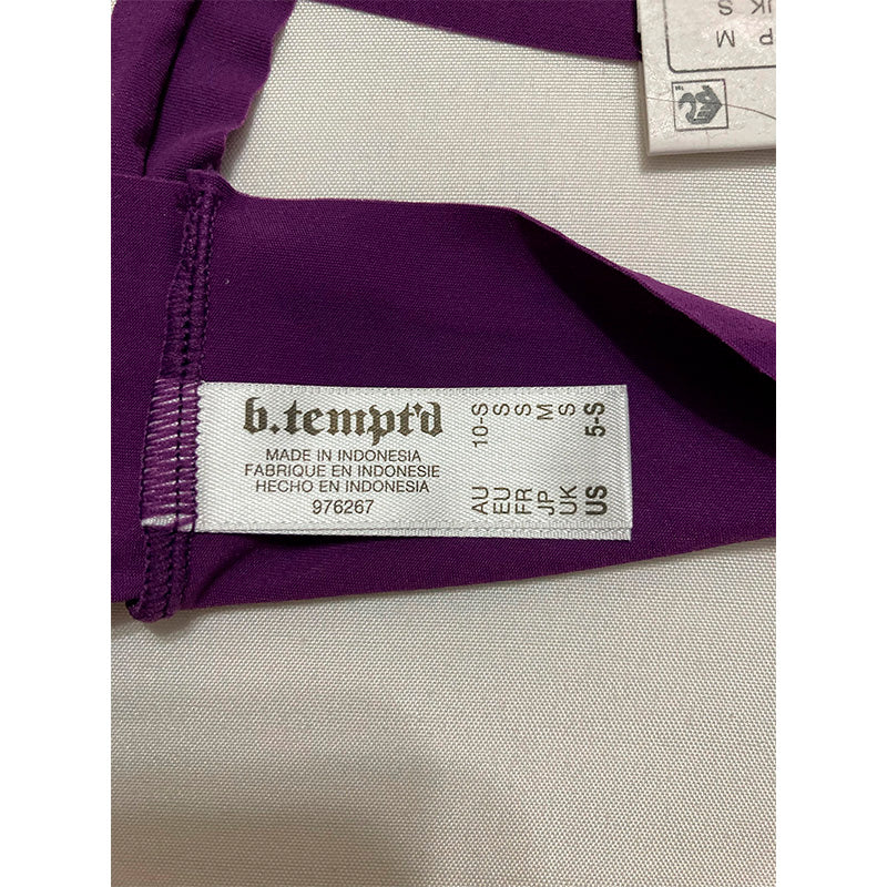 b.tempt'd by Wacoal Women's B.Bare Thong Panty, Grape Royale, Small