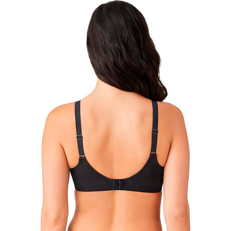 Wacoal Women's Back Appeal Wirefree T-Shirt Bra Black 38DDD