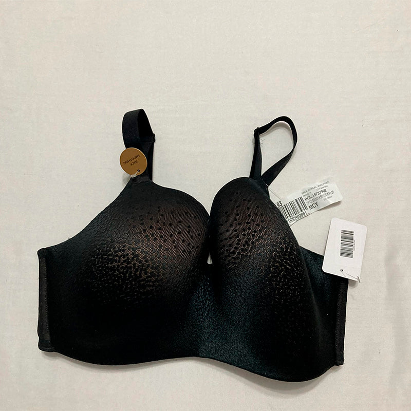 Wacoal Women's Back Appeal Wirefree T-Shirt Bra Black 38DDD