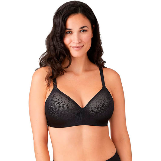Wacoal Women's Back Appeal Wirefree T-Shirt Bra Black 38DDD