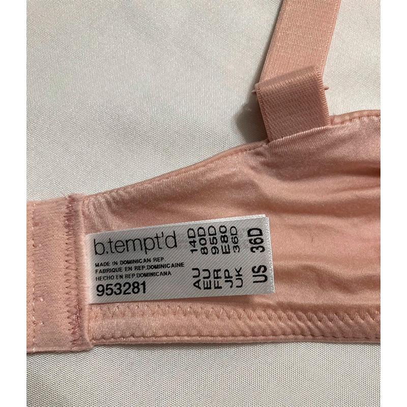 b.tempt'd Future Foundation Convertible T-Shirt Bra Rose Smoke 36D