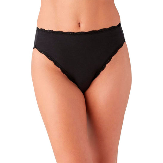 b.tempt'd Inspired Eyelet Hi Leg Brief Panty Black M