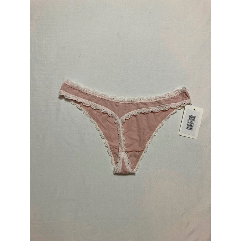 b.tempt'd by Wacoal  Inspired Eyelet Thong Panty Rose Smoke M