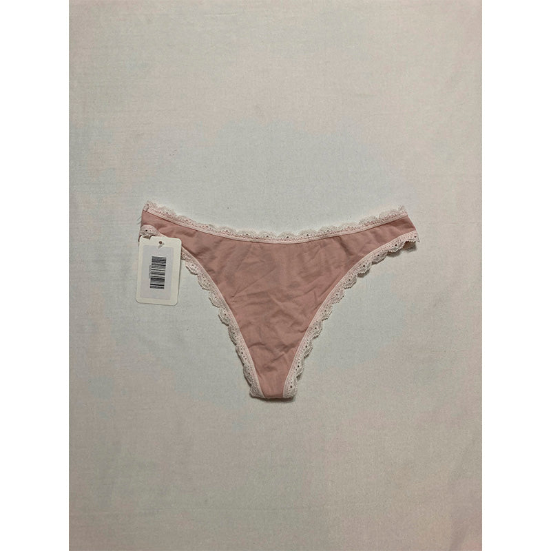 b.tempt'd by Wacoal  Inspired Eyelet Thong Panty Rose Smoke M
