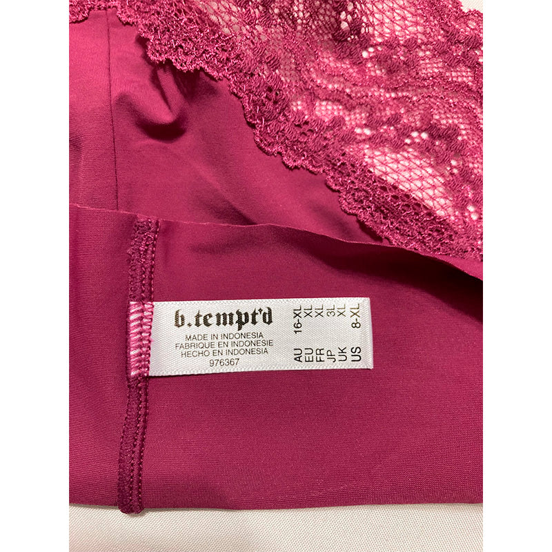 b.tempt'd B. Bare Cheeky Panty Raspberry COULI XL