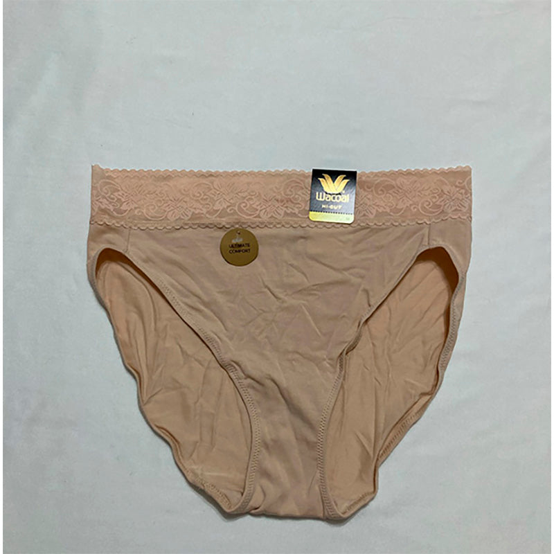 Wacoal Comfort Touch Hi Cut Brief Panty Sand M