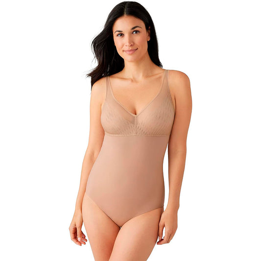 Wacoal Women's Elevated Allure Wirefree Shaping Bodysuit  Roebuck 38DD