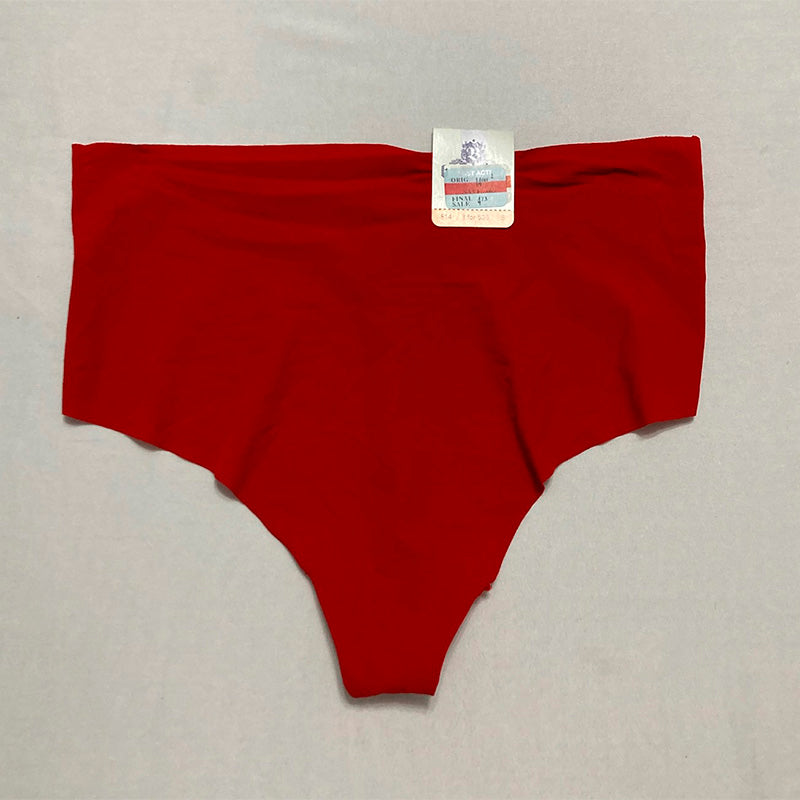 b.tempt'd Women's B.Bare Hi Waist Thong Red S