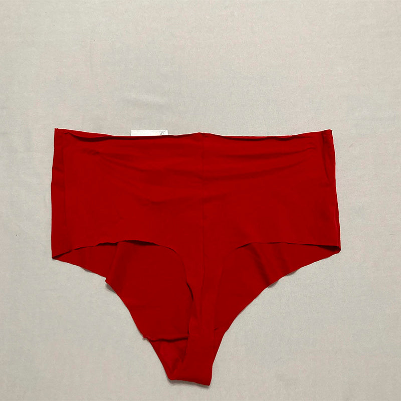 b.tempt'd Women's B.Bare Hi Waist Thong Red S