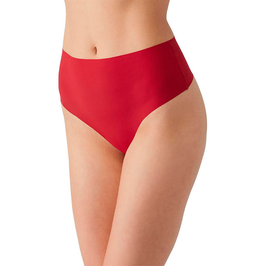 b.tempt'd Women's B.Bare Hi Waist Thong Red S