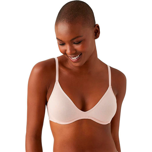 b.tempt'd Cotton to a Tee Scoop Underwire Bra Rose Smoke 36B